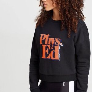 NWT P.E Nation Sequins Phys Ed Sweatshirt Sz M